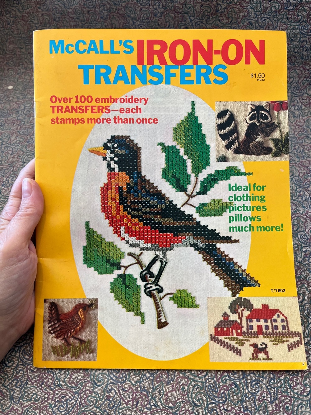 Vintage 1976 McCall’s Iron-On Transfers Booklet No. 14032